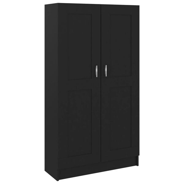 vidaXL Libreria Nera 82,5x30,5x150 cm in Legno Multistrato