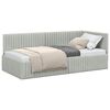 vidaXL Cornice del letto ad angolo Grigio chiaro 90 cm x 190 cm