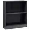 vidaXL Libreria Grigio Lucido 60x24x76 cm in Legno Multistrato