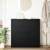 vidaXL Credenza con Cassetti Rovere Nero 100,5x35x98,5 cm Truciolato
