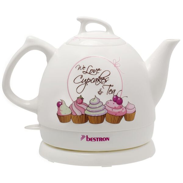 Bestron Bollitore Elettrico per T&egrave; 1785 W Bianco DTP800SD