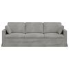 vidaXL Divano Grigio chiaro 228 x 78 x 80 cm Velluto