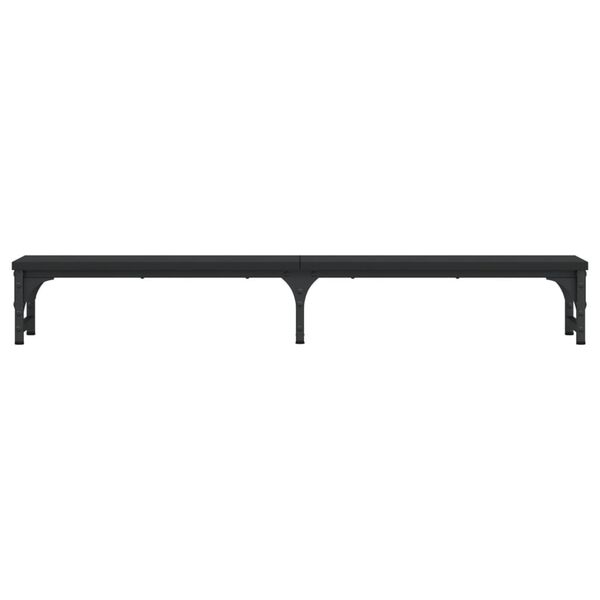 vidaXL Supporto per Monitor Nero 105x23x15,5 cm Legno Multistrato
