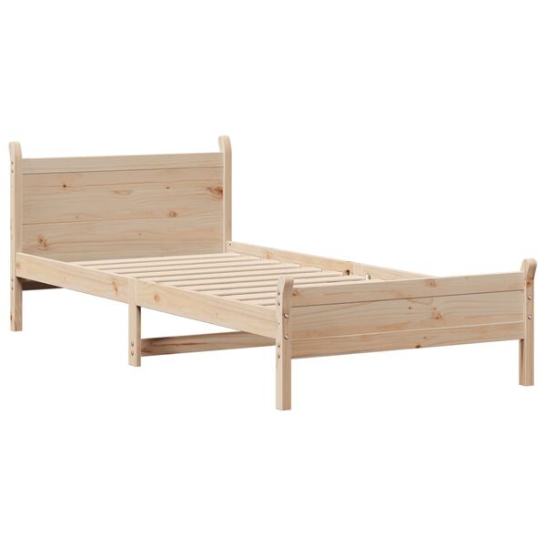 vidaXL Letto senza Materasso 90x200 cm in Legno Massello di Pino