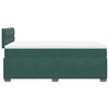 vidaXL Giroletto a Molle con Materasso Verde Scuro 120x190 cm Velluto