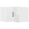 vidaXL Mobile angolare per parete LUCCA Bianco Lucido 57 x 57 x 40 cm