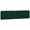 vidaXL Letto con Materasso Verde Scuro 200x200 cm Velluto