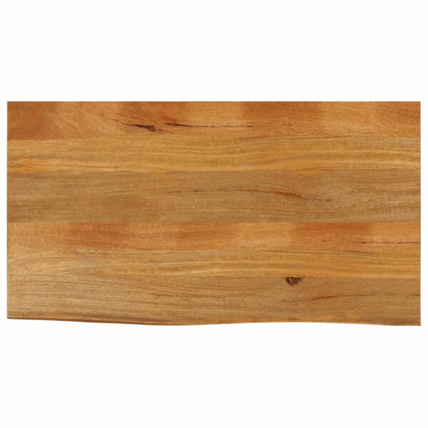vidaXL Piano Tavolo Bordi Vivi 120x60x2,5 cm Legno Massello di Mango