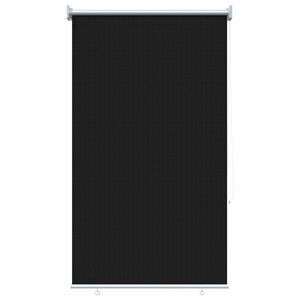 vidaXL Tenda a Rullo Esterno Blocco UV 90% Nero 80 x 230 cm HDPE