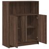 vidaXL Credenza con LED Rovere Marrone 77x34x100 cm Legno Multistrato