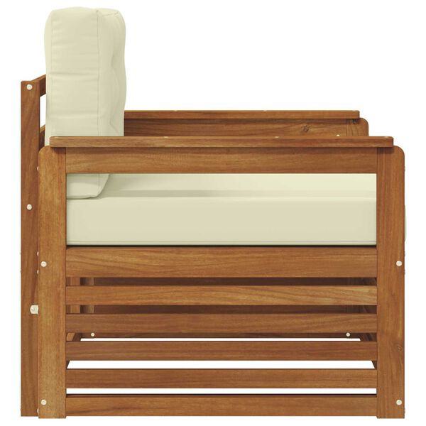 vidaXL Set di divani da esterno Legno di Acacia Massello e Poliestere