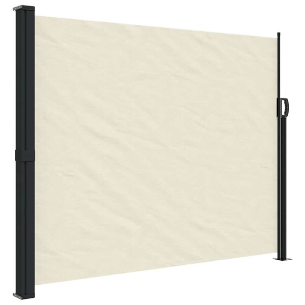 vidaXL Tenda da Sole Laterale Retrattile Crema 160x300 cm