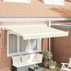 vidaXL Tenda Retrattile Crema 250 x 200 cm Alluminio e Tessuto
