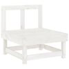 vidaXL Set Salotto da Giardino 6 pz Bianco in Legno Massello di Pino
