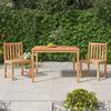 vidaXL Set da Pranzo per Giardino 3 pz in Legno Massello di Teak