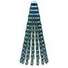 vidaXL Albero di Natale LED 150 cm 240 LED Blu Acciaio Verde
