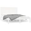 vidaXL Giroletto Bianco in Legno Massello 120x200 cm