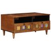 vidaXL Mobile TV Noce 70 x 33 x 46 cm Legno di mango massello