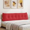 vidaXL Cuscino per Schiena Rosso 180 x 24 x 50 cm Tessuto