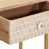 vidaXL Tavolo Consolle 90x30x76 cm in Legno Massello di Mango e Ferro