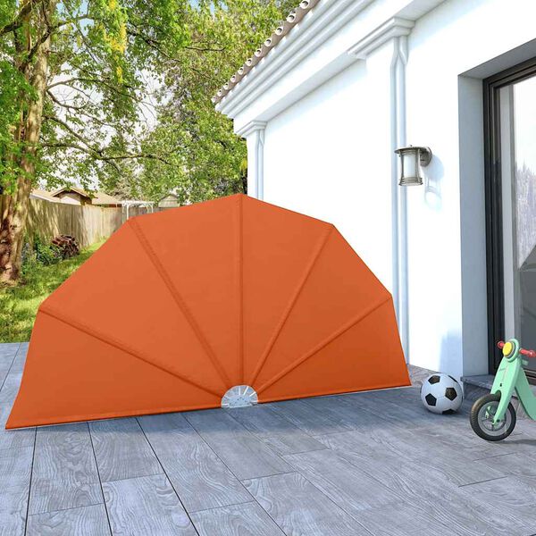 vidaXL Tenda Laterale per Terrazza Pieghevole Terracotta 160 cm