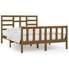 vidaXL Giroletto senza Materasso Marrone Ambrato 120x200 cm in Pino