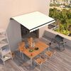 vidaXL Tenda da Sole Retrattile Manuale 350x250 cm Crema