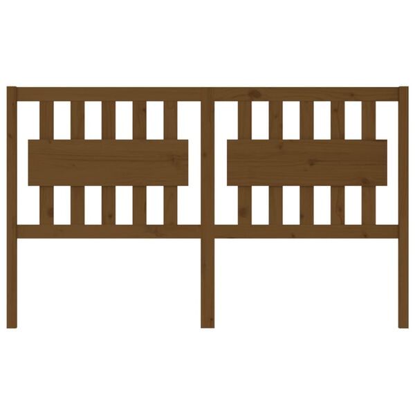 vidaXL Testiera per Letto ambra 155,5x4x100 cm Legno Massello di Pino