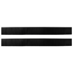 vidaXL Spazzole per porte autoadesive 2 pcs Argento 100 cm