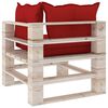 vidaXL Set Divani da Giardino Pallet 6 pz con Cuscini in Legno di Pino