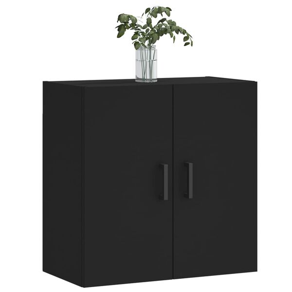 vidaXL Armadietto a Muro Nero 60x31x60 cm in Legno Multistrato