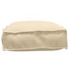 vidaXL Cuscino Beige 60 x 40 x 8 cm Tessuto Oxford