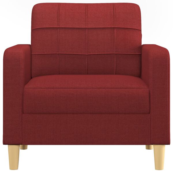 vidaXL Poltrona Rosso Vino 60 cm in Tessuto