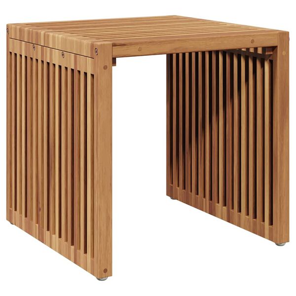 vidaXL Tavolo Laterale da Giardino Marrone 45 x 42.5 x 45 cm