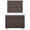 vidaXL Giroletto a Molle con Materasso Marrone Scuro 100x200cm Tessuto