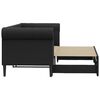 vidaXL Divano Letto con Letto Estraibile Nero 90x200 cm in Similpelle