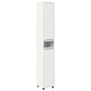 vidaXL Mobile da Bagno Bianco 30,5 x 30 x 195 cm Legno multistrato