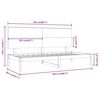 vidaXL Dormeuse senza Materasso 80x200 cm in Legno Massello di Pino