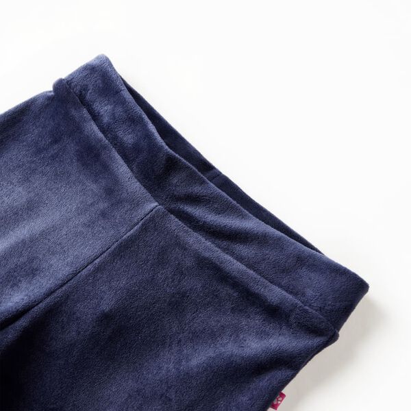 Pantaloni da Bambino in Velluto Blu Scuro 128