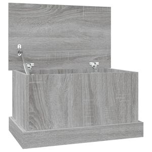 vidaXL Contenitore Grigio Sonoma 50x30x28 cm Legno Multistrato