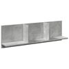 vidaXL Mobile a Parete 100x16,5x30 cm Grigio Cemento in Truciolato