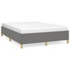 vidaXL Giroletto senza Materasso Grigio Scuro 140x190 cm Tessuto