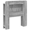 vidaXL Testata del letto Grigio Sonoma Legno ingegnerizzato