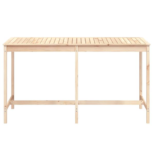 vidaXL Tavolo da Giardino 203,5x90x110 cm in Legno Massello di Pino
