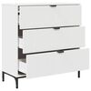 vidaXL Credenza Bianco 79,5 x 33 x 82 cm Legno multistrato