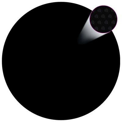 vidaXL Copertura per Piscina Nera 381 cm PE