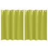 vidaXL Tende Blackout con Anelli 2 pz Verde 140 x 140 cm Poliestere