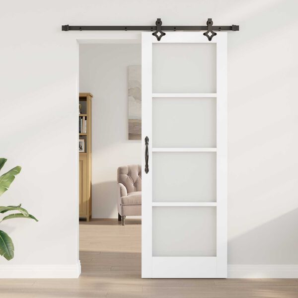 vidaXL Porta scorrevole Bianco 73,5 x 211 cm