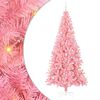 vidaXL Albero di Natale con 300 LED con supporto Rosa 240 cm PVC