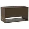 vidaXL Scatola per Cuscini da Esterno Marrone 100x55x55,5cm Polyrattan